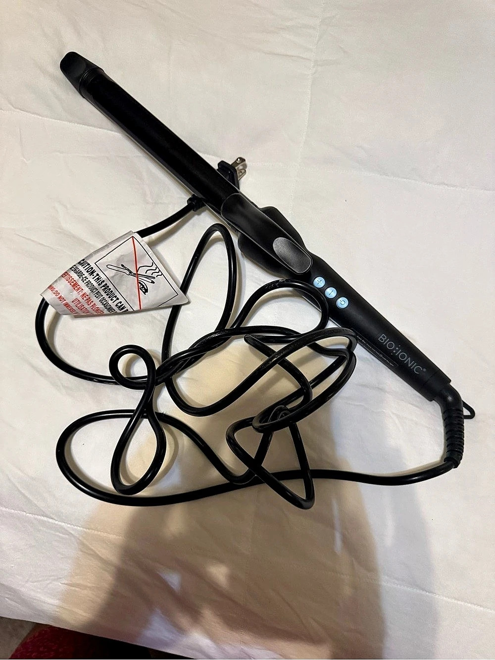 BIO IONIC 1" NanoIonic MX1 Flat Iron Black Flat Iron. Used a handful of times. E